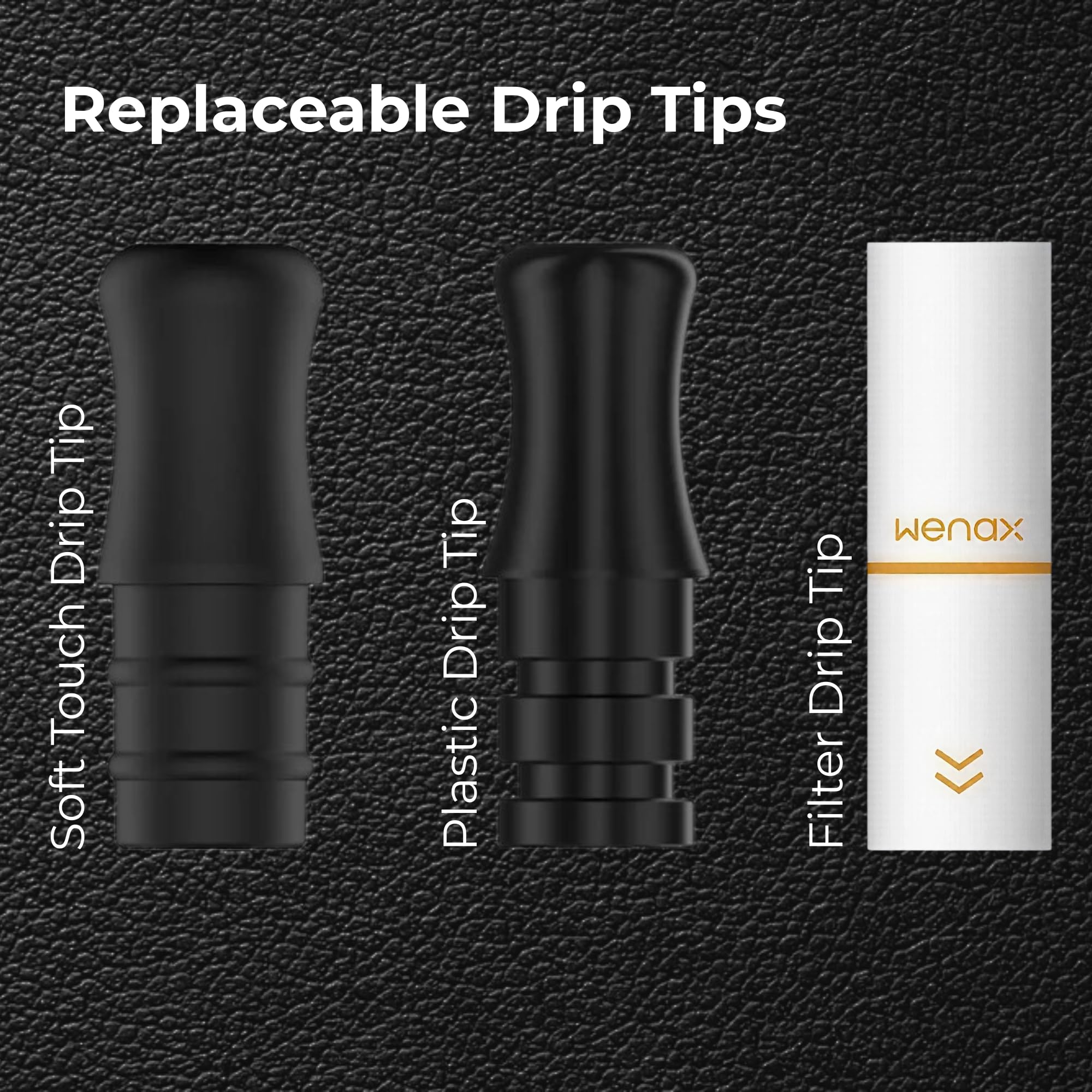 geekvape wenax filter drip tip GEEKVAPE Wenax M1 Filter Tip Version Replacement Pod [1.2 ohm] 3 Pack