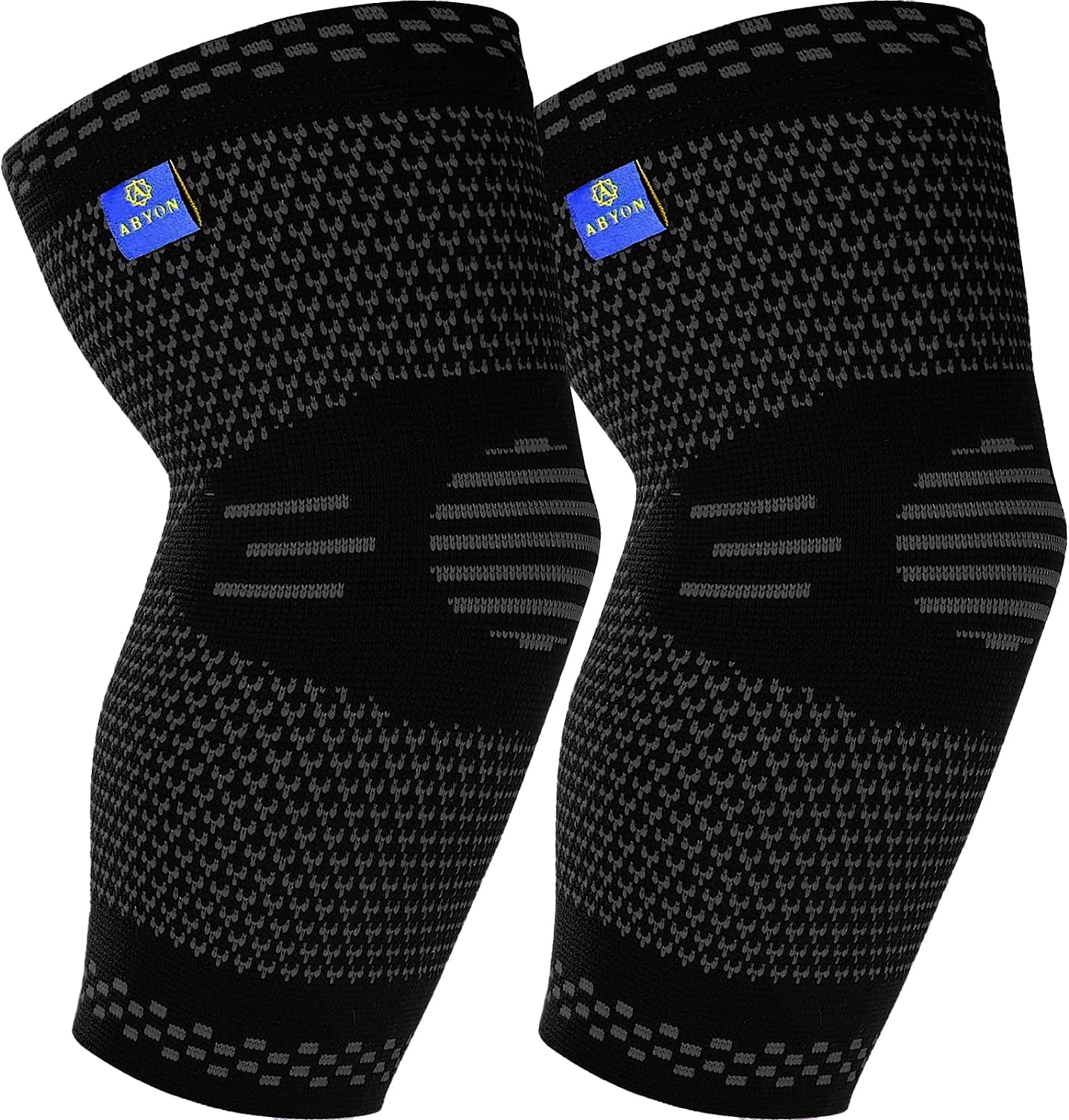 ABYON Medical Grade Elbow Compression Sleeve (2pack) Elbow Brace for Tendonitis and Tennis Elbow,Arthritis,Golf Elbow,Breathable and Supportive Elbow Brace Relief Elbow Pain for Men and Women