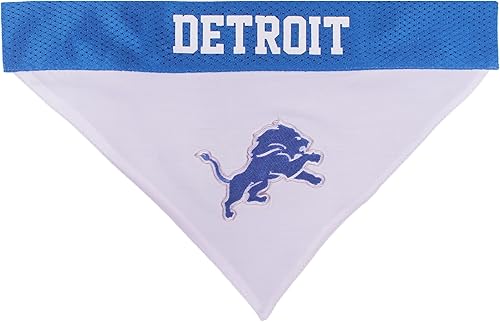 Vista 59 de Bandana reversible de la NFL para perros y gatos. Bufanda, bandana del equipo de malla y bordado superior. Cumpleaños de perros, juegos de fútbol