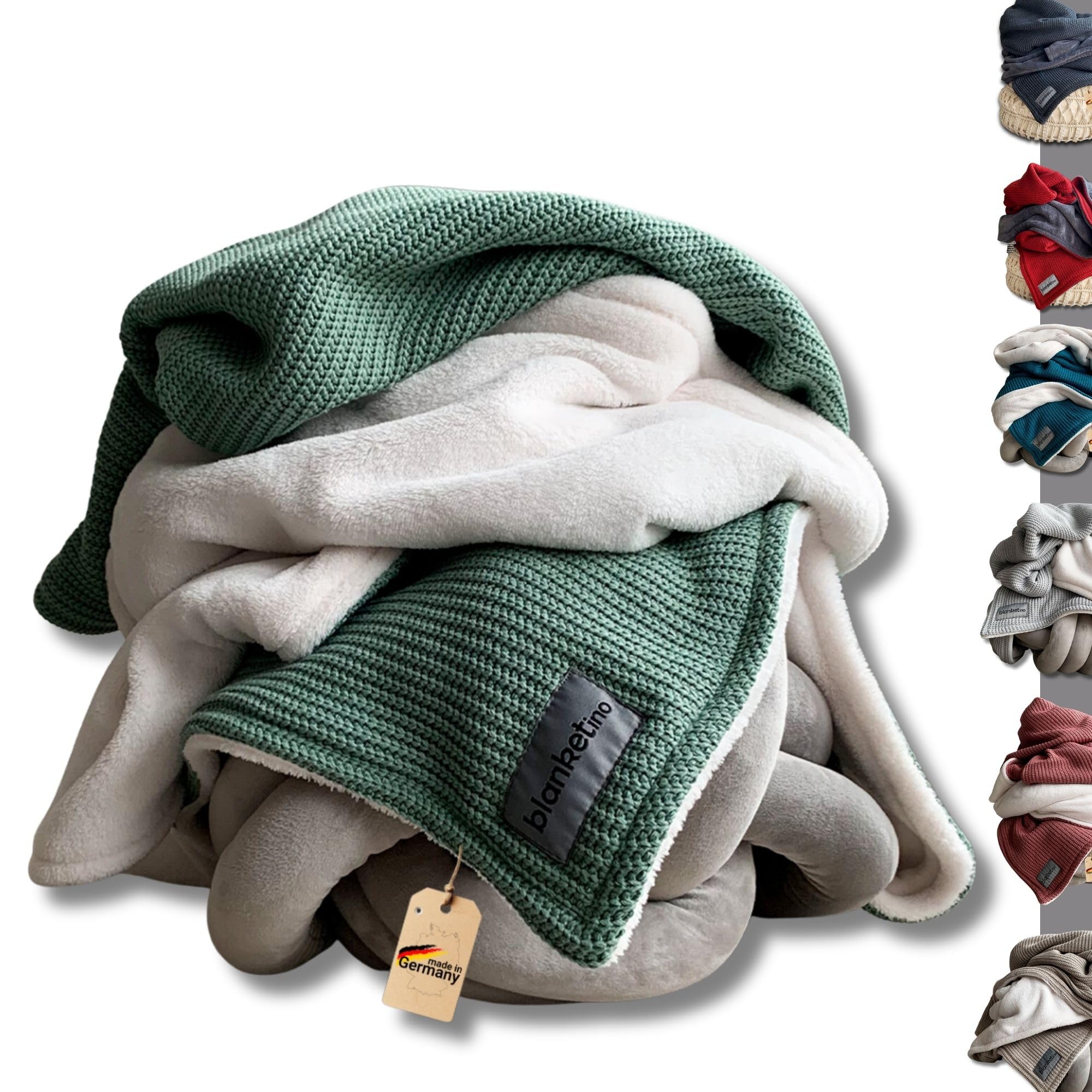 Couverture de canapé chaude tricot et coton premium de bien-être