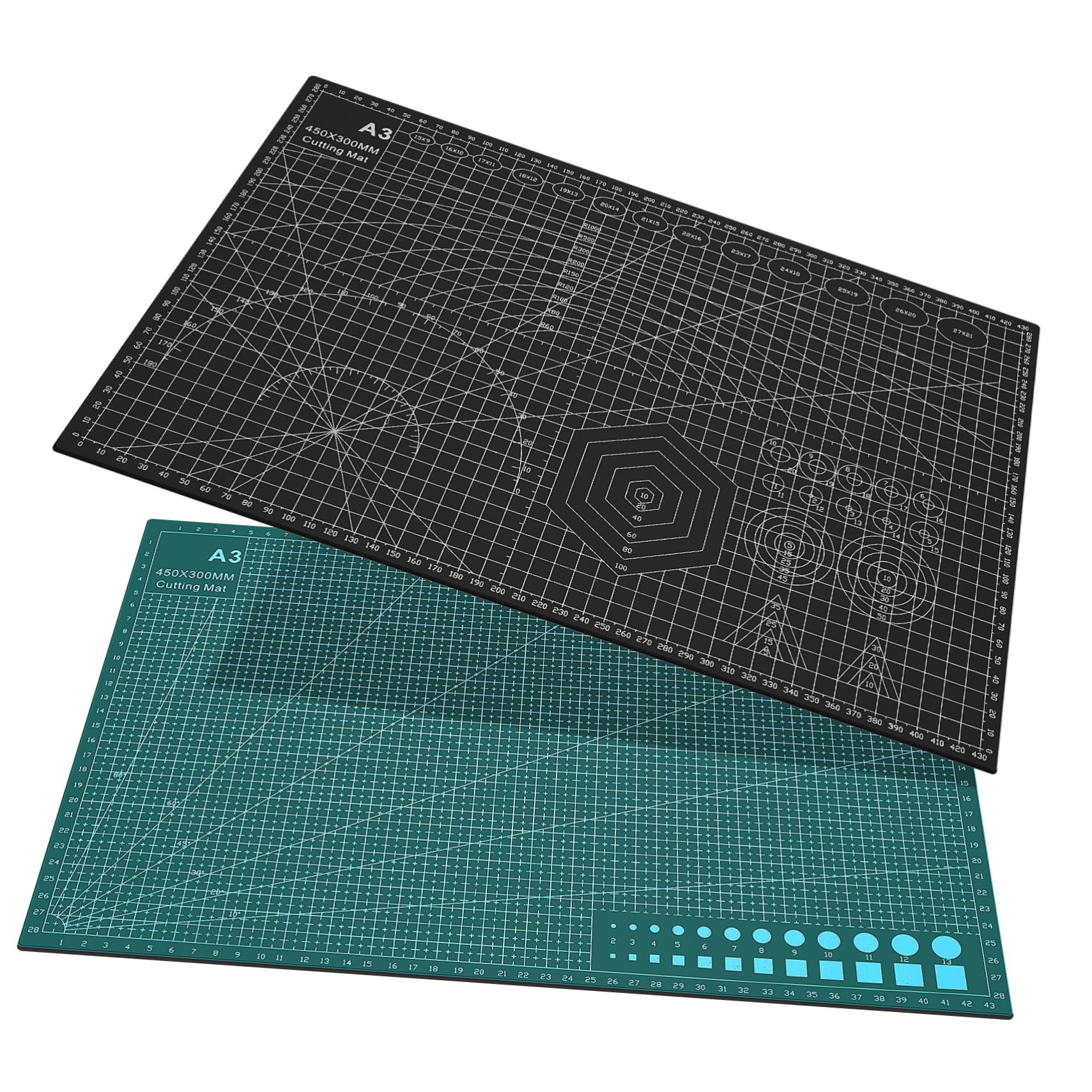 Tabla de Cortar Artesanal de Pvc, 2 Piezas, Diseño de Doble Cara y Grueso