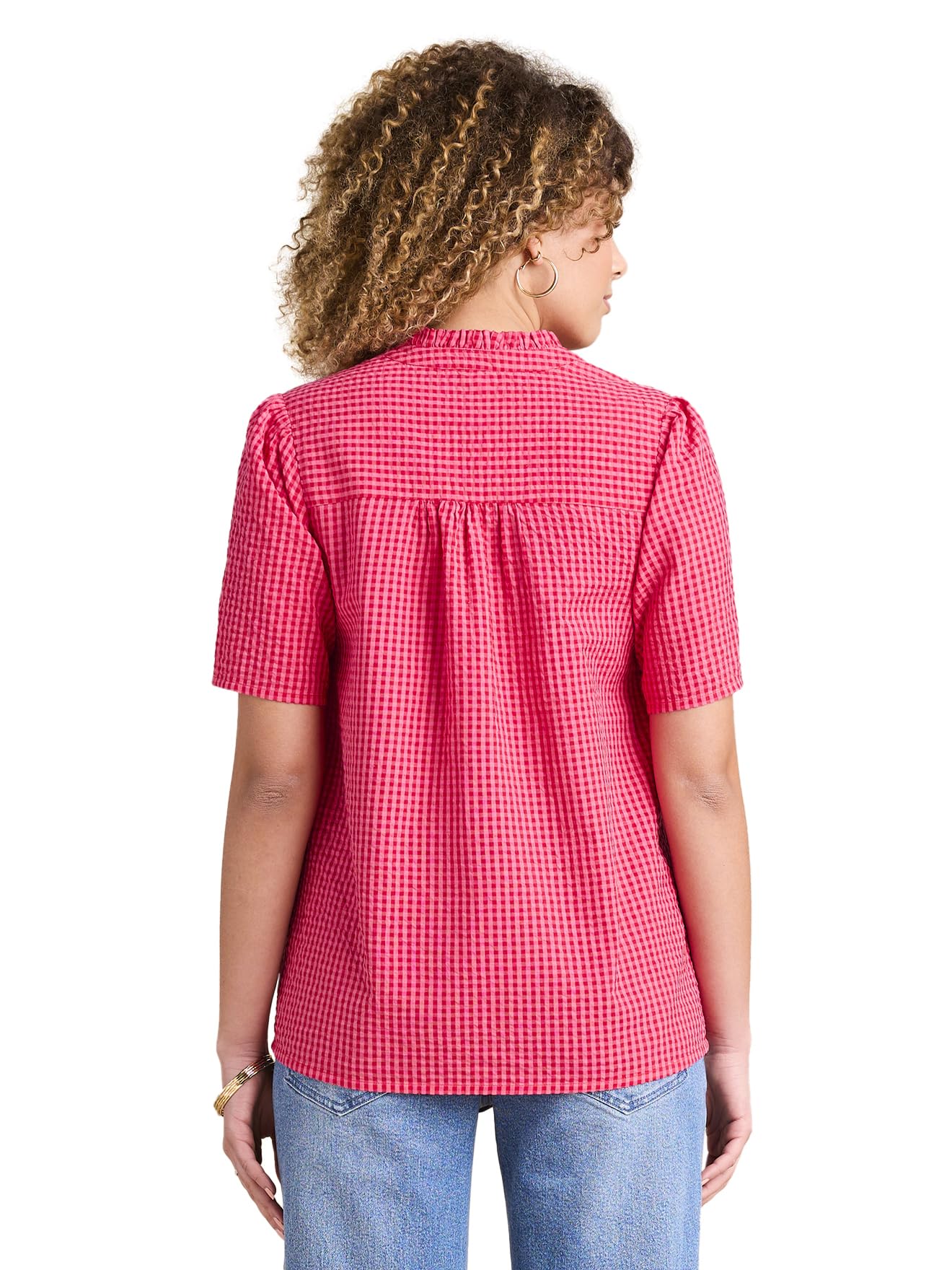 ENVIE DE FRAISE Chemise en Seersucker Vichy Grossesse et Allaitement
