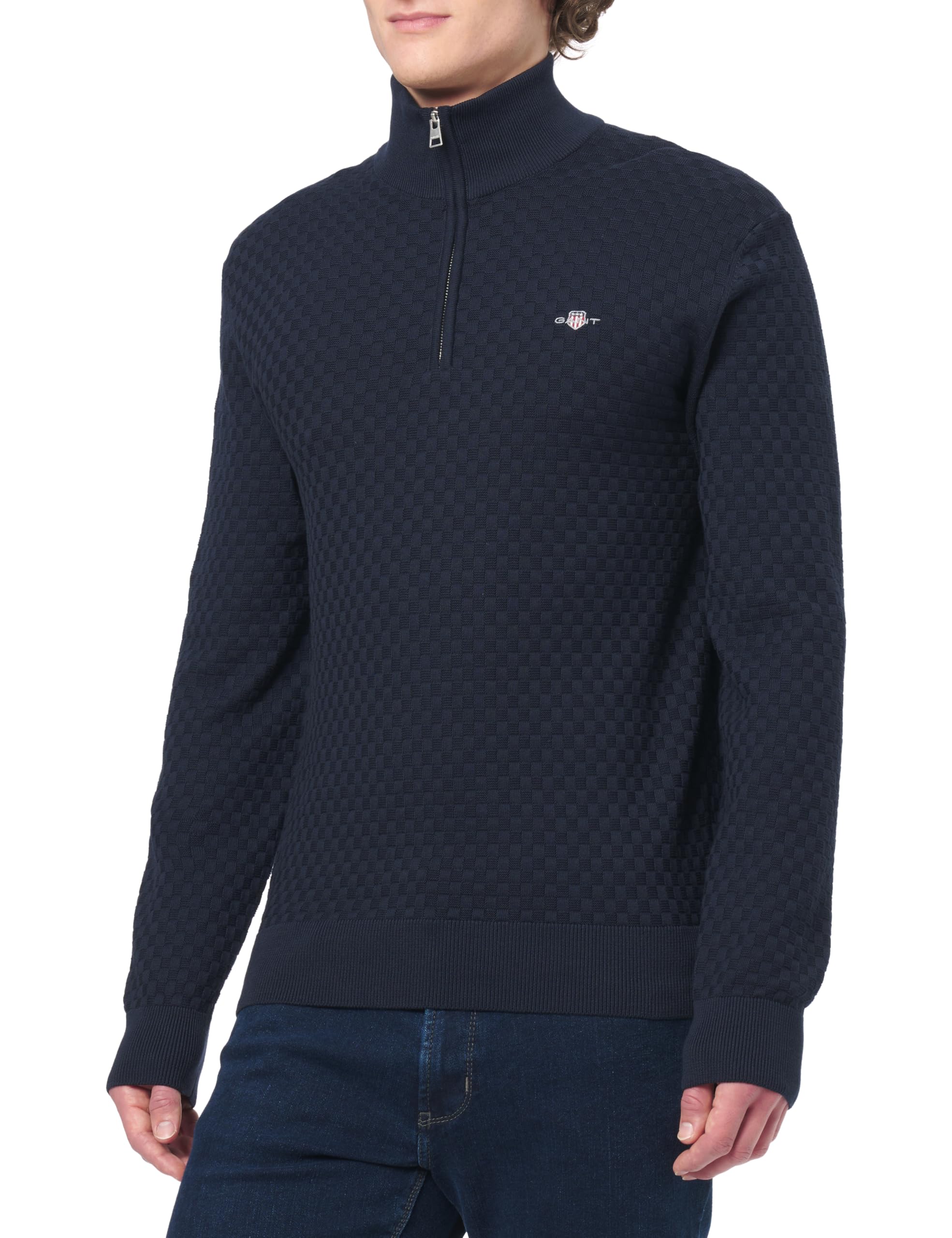 Gant Herren Micro Texture Hz Pullover