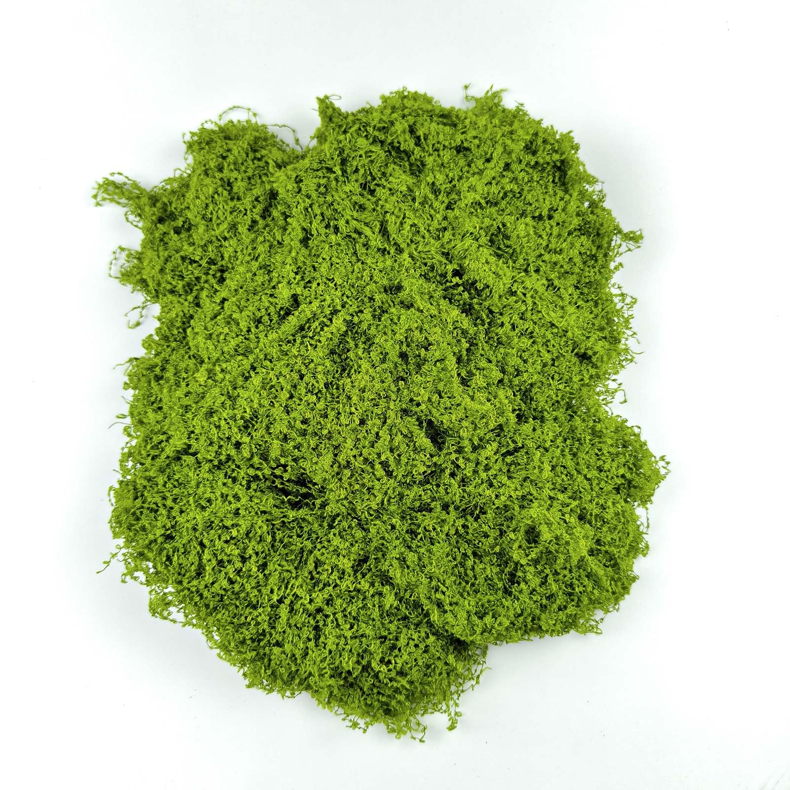 SHBAOCH 100g Light Green Artificial Moss, Fake Moss Faux Lichen for Crafts, Versatile Decorative Moss for Planters Fairy Gardens Indoor Displays DIY Projects