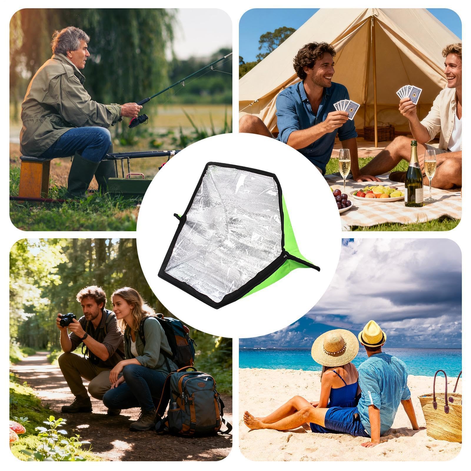 Forno Solare da Campeggio Pentole Pieghevoli per Riscaldamento del Cibo | Forno Solare per Sopravvivenza e Preparazione Per Addestramento Sopravvivenza Escursionismo Camper Vita Outdoor Appassiona