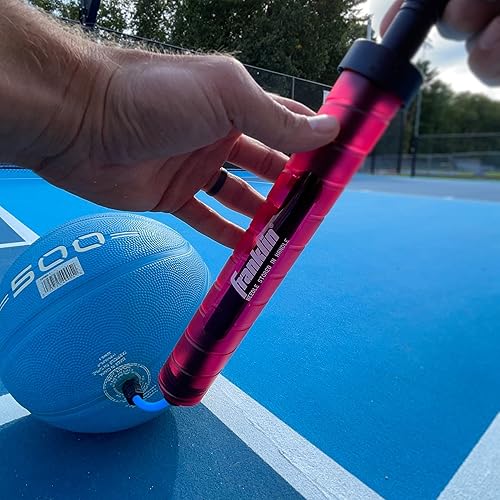 Miniatura 4 de Franklin Sports 14-Inch Dual Action Inflating Pump, Blue