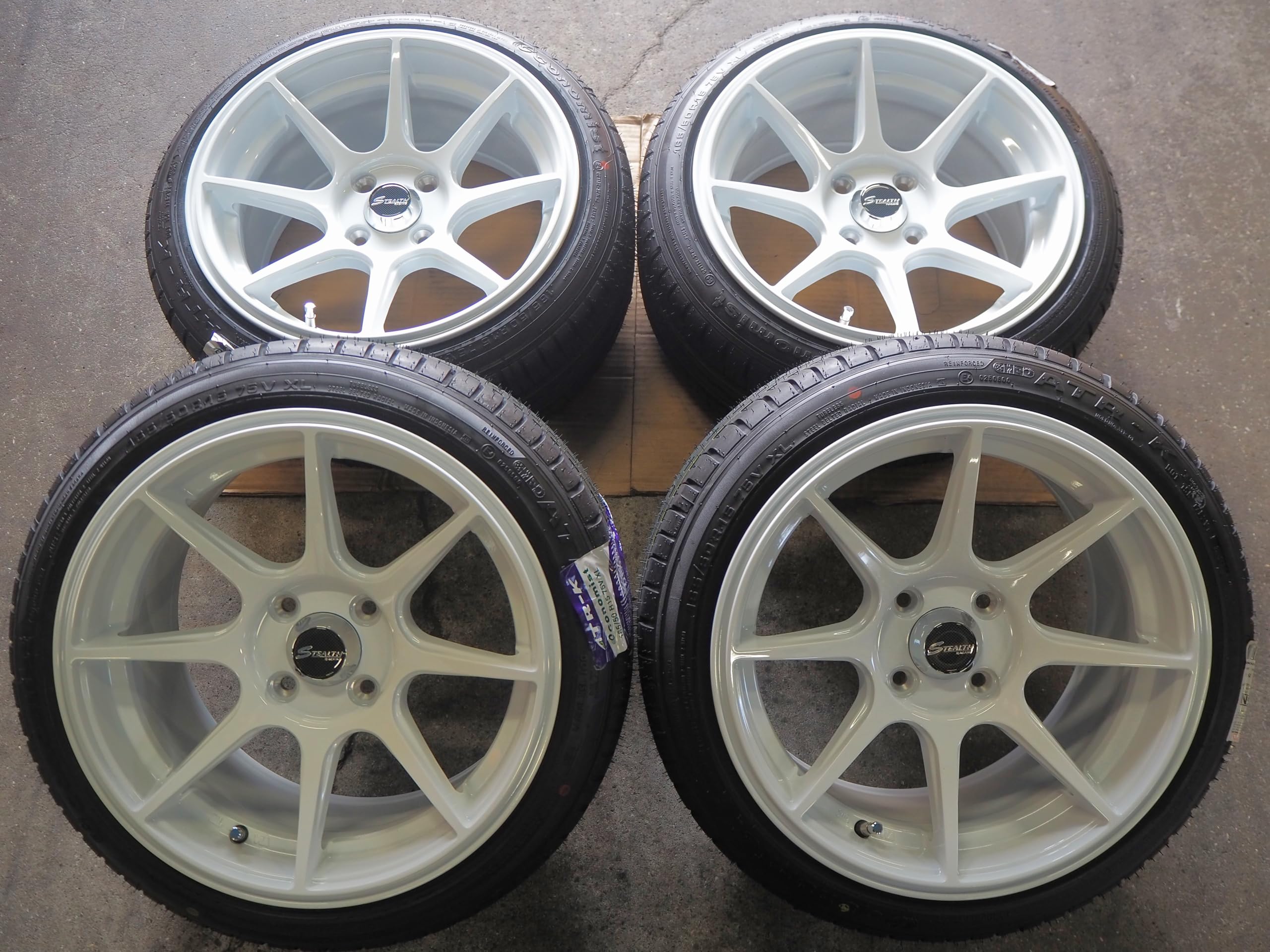 Amazon | 165/45R15 7.0J+30 4H100 タイヤホイールセット 1台分
