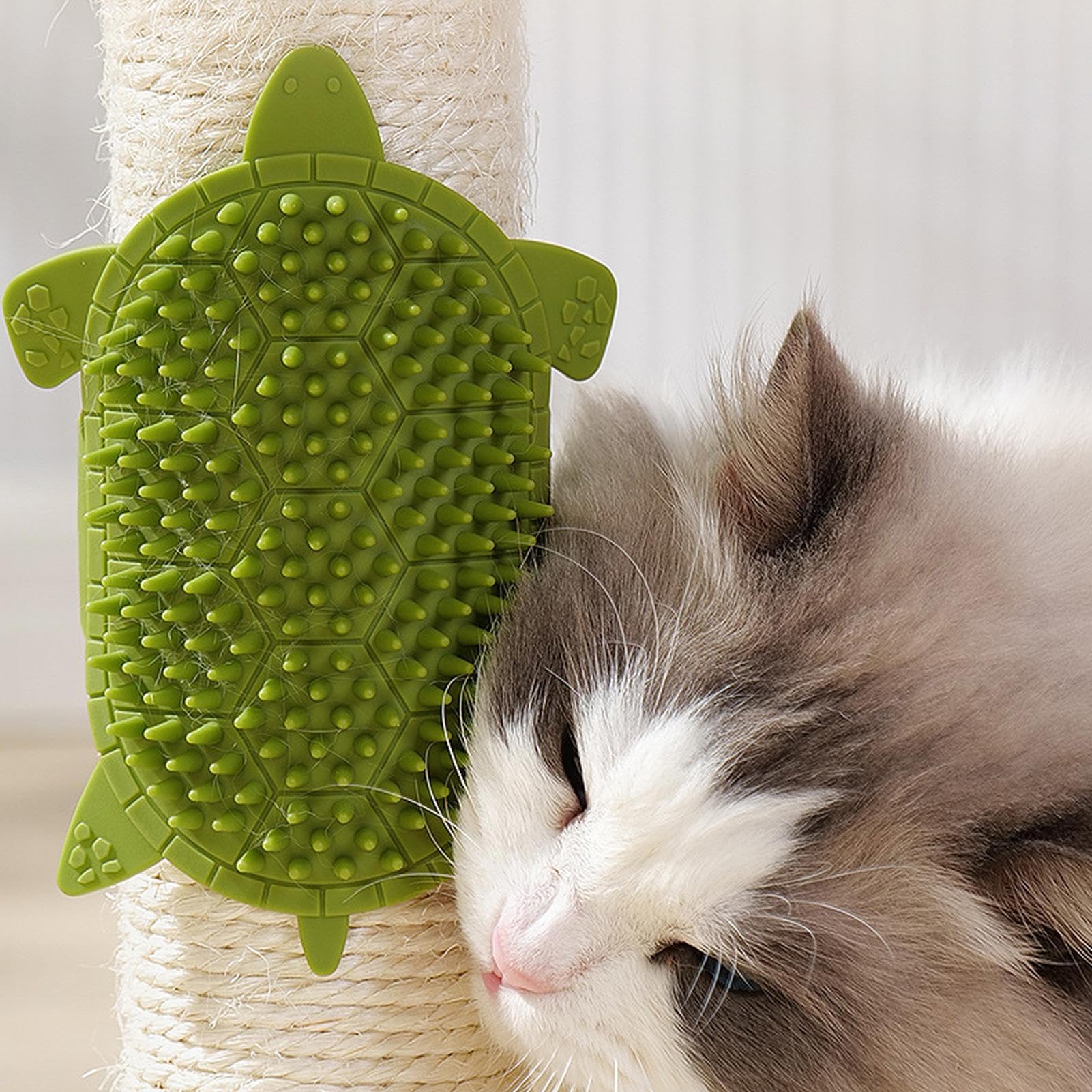 Toilettage Autonome pour Chat,Coin de Frottement pour Chat - 203 Dents Imperméable Tondeuse Sangle en Silicone Outil de Massage pour la Saison de Entretien Quotidien Intérieur Salon Voyage