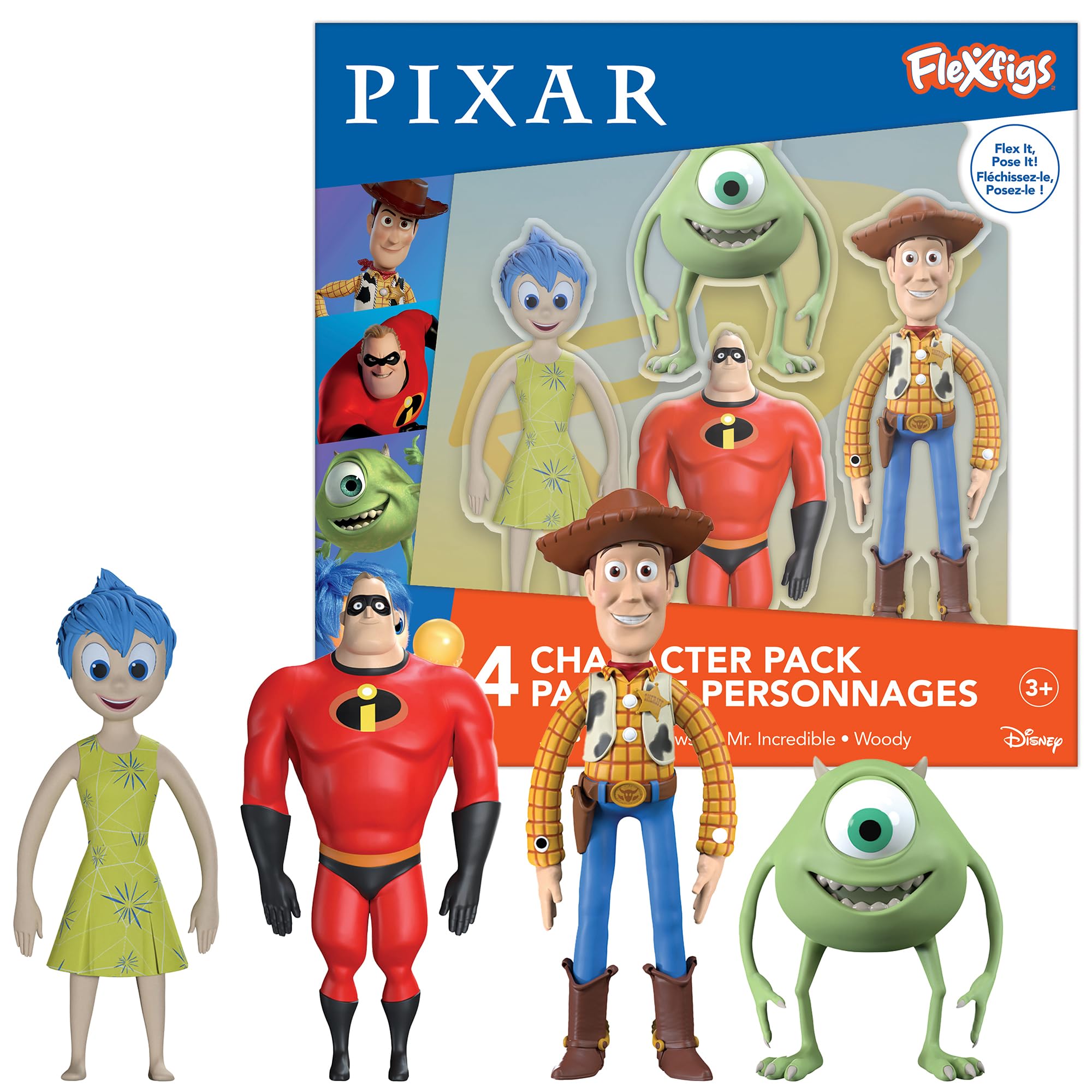 Amazon.co.jp: TCG Toys FleXfigs: ピクサー - 4 キャラクターパック