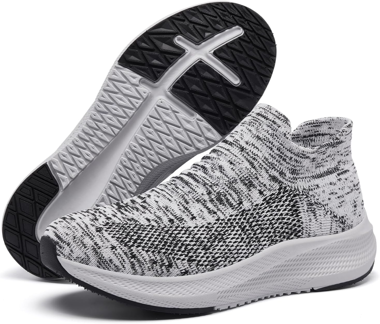 SHULOOK Womens Slip on Walking Shoes Comfort Lightweight Breathable Sock Shoe Non-Slip Mesh Casual Fashion Tennis Running Sneakers - Image 6