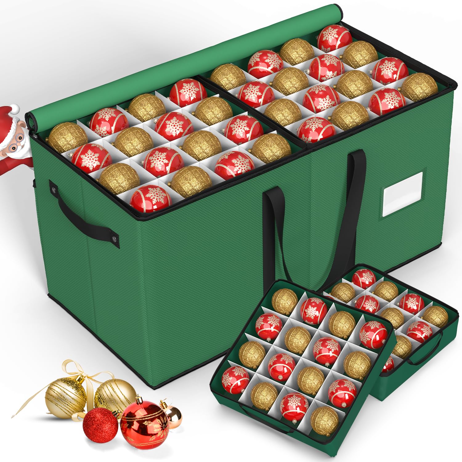 [美品]BOX COMP HATA JACKMAN Amazon.com: Keten Christmas Ornament Storage Boxes with 8