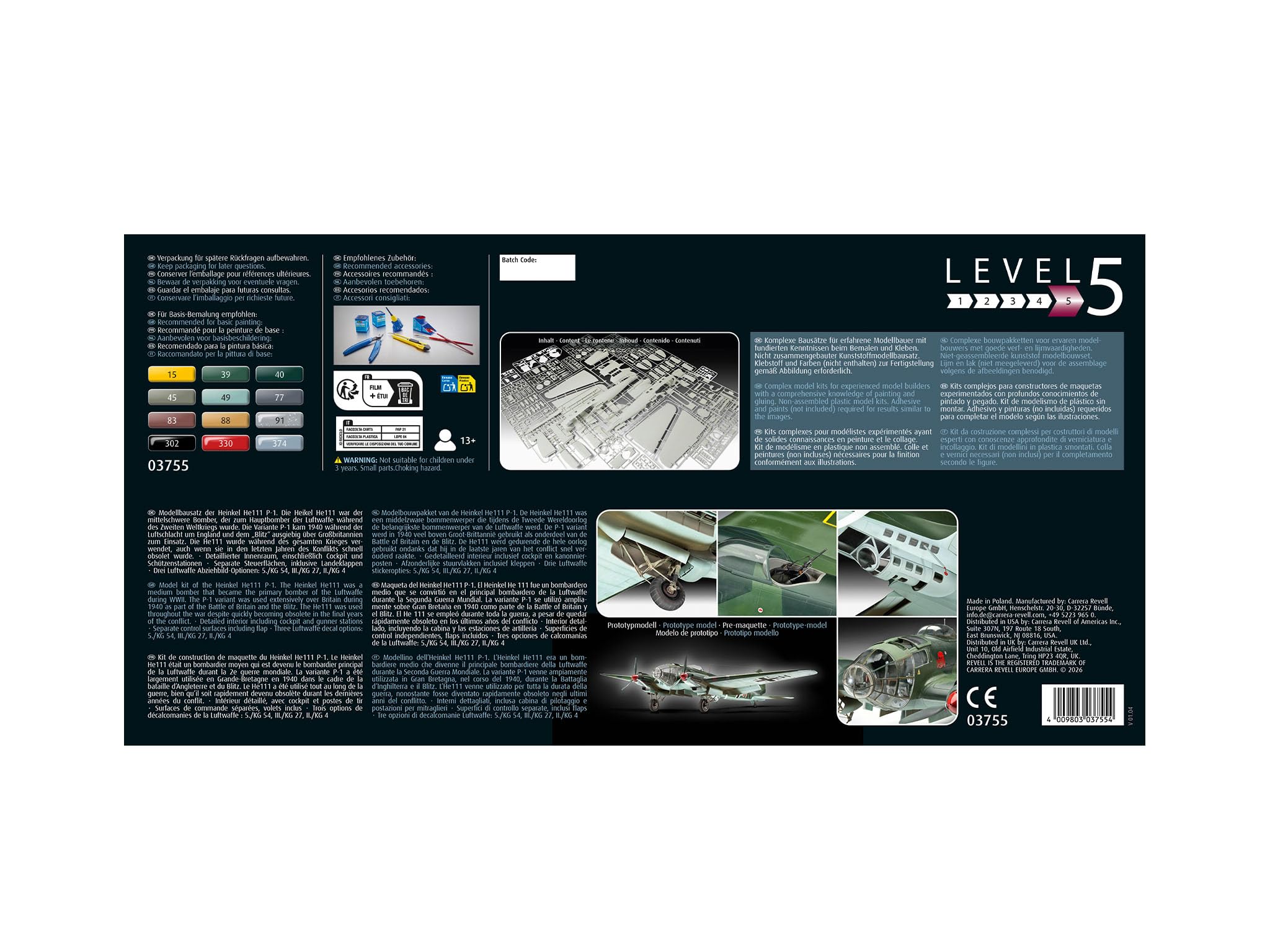 Revell Modellbau Heinkel He 111 P-1