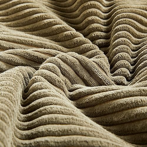 Miniatura 5 de Fancy Homi - 2 fundas decorativas para cojín grande de pana suave con diseño de retazos, para sala, sillón o cama, decoración rústica y bohemia de