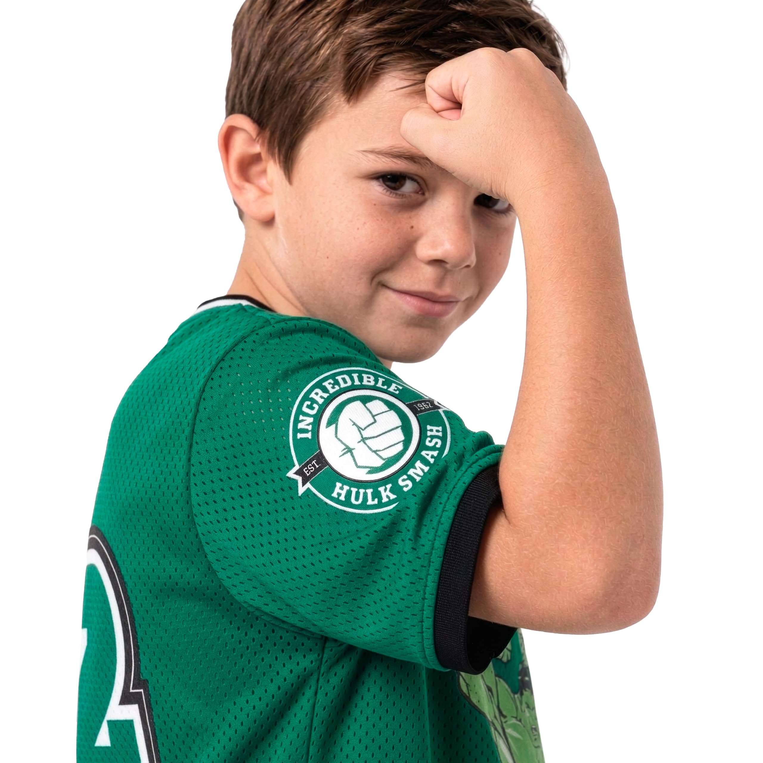 Marvel The Incredible Hulk Camiseta de Fútbol Infantil para Niño