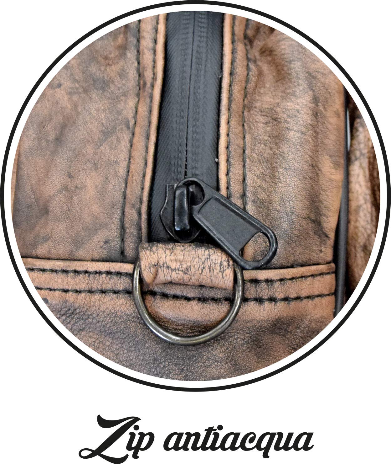 COPPIA BORSE BISACCE LATERALI NEVADA IN MORBIDA VERA PELLE - CAFE' RACER CUSTOM VINTAGE