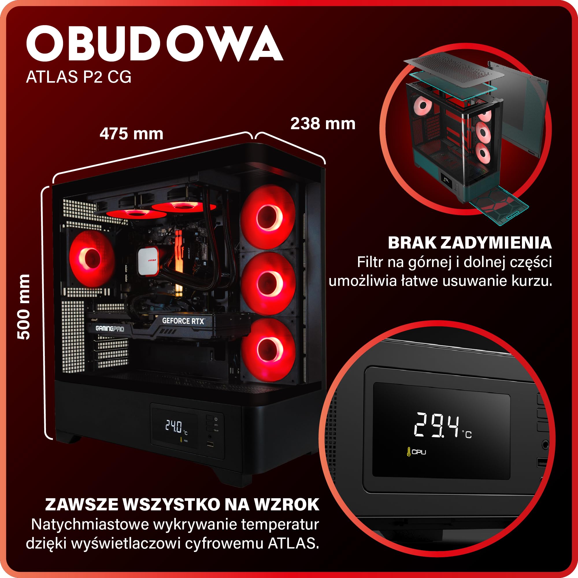 Greed MKM komputer stacjonarny High End – AMD Ryzen 5 7500F + Nvidia Geforce RTX 5070Ti 16 GB – Gaming PC 4K i Raytracing – 5,0 GHz – komputery RGB – 32 GB DDR5 RAM – 1 TB SSD - Windows 11 Pro