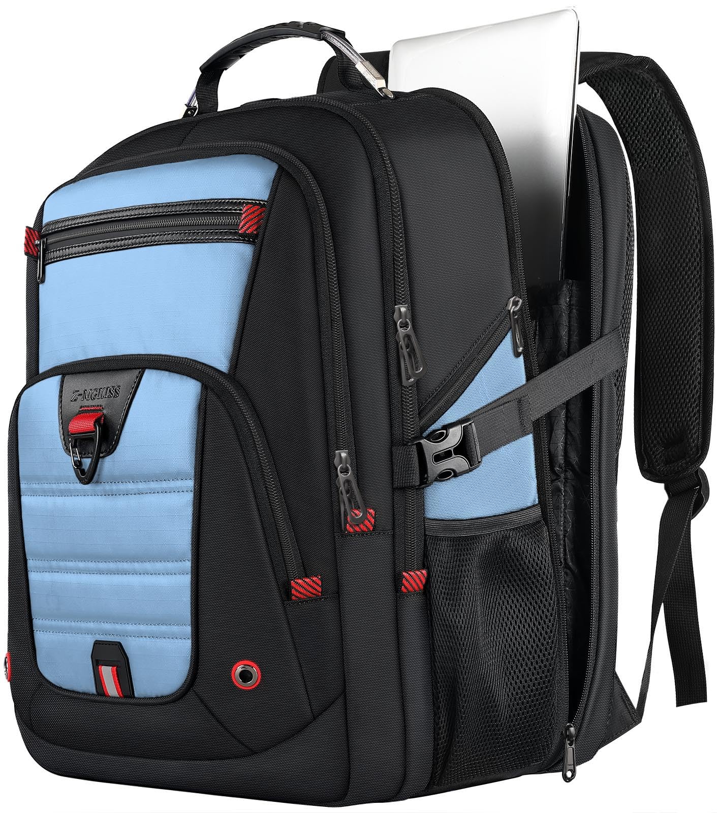 Z-MGKISS 18.4"-19" Extra Large Laptop Backpack, Water-Resistant Gaming Laptop Travel Backpack, School Bag with USB Charging Port and Multiple