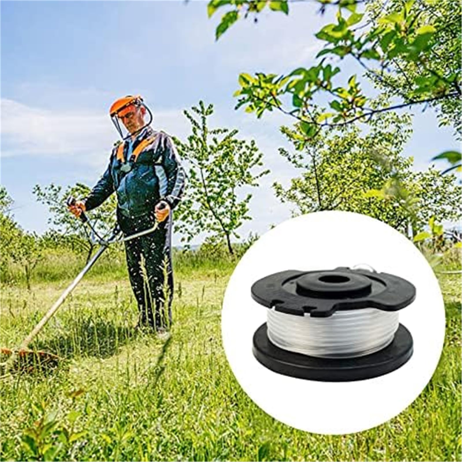 Automatyczna szpula kosiarki Zamienna szpula dla podkaszarki żyłkowej, dla Einhell GE-CT 18/28 Li i Tc Tle-03 0,06-16Ft(BLACK 10 2)