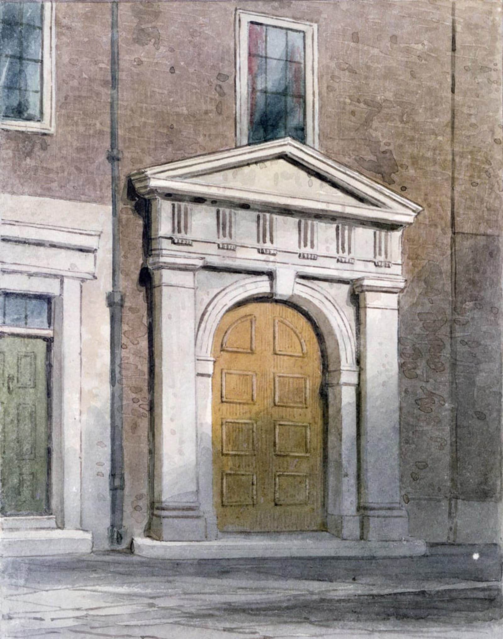 POSTERIIk Vintage Art Print Images Pictures Print the Entrance to Masons Hall by Hosmer Shepherd Modern Colour Posters for Office Home Decor 60x90cm