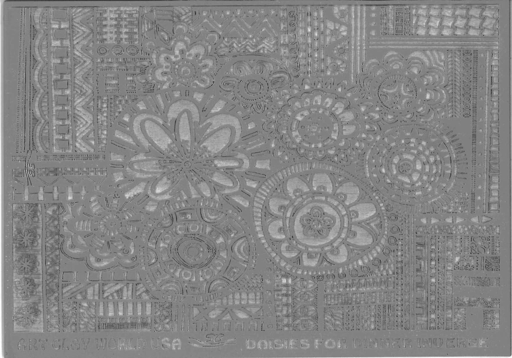 FlexiStamps Texture Sheet Shona Brooks Daisies for Dinner Inverse Design - 1 pc.