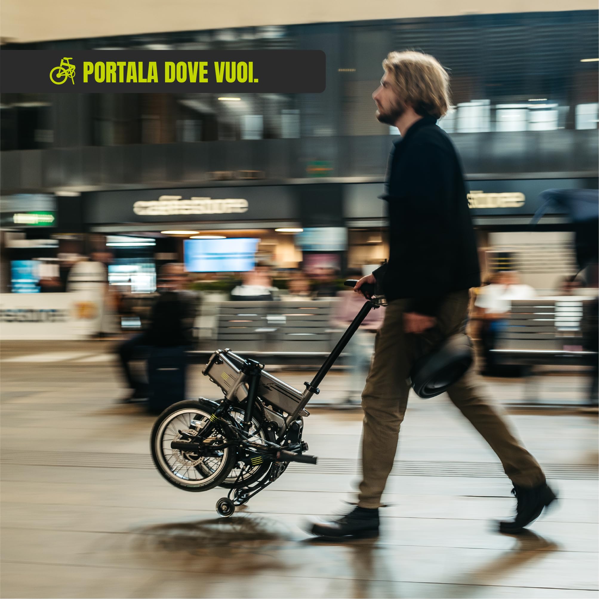 Flebi Supra 4.0 Bicicletta Elettrica Pieghevole 16" | Autonomia 70 km | Batteria Rimovibile 10,4Ah/374Wh | 3 Velocità | E-Bike Urbana Unisex Compatta e Leggera