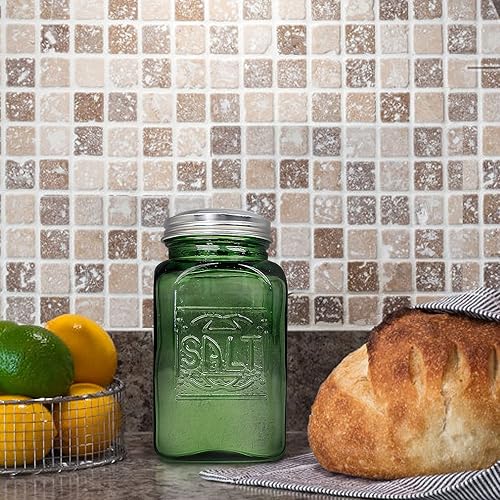 Miniatura 8 de Salero y pimentero vintage (verde, mediano)