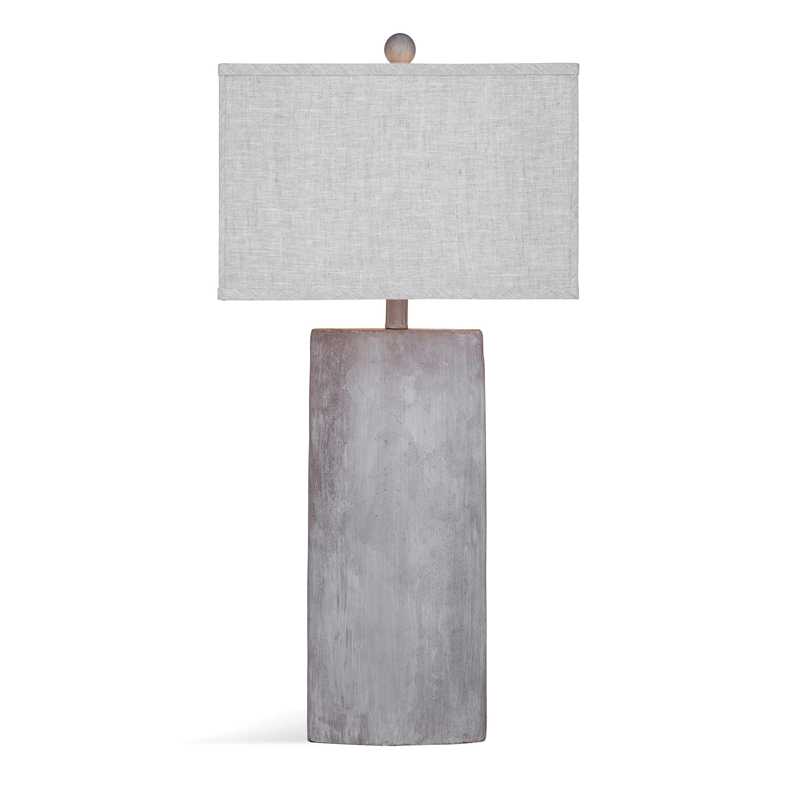 Bassett Mirror L3302TEC Stone Jonas Table Lamp, Grey