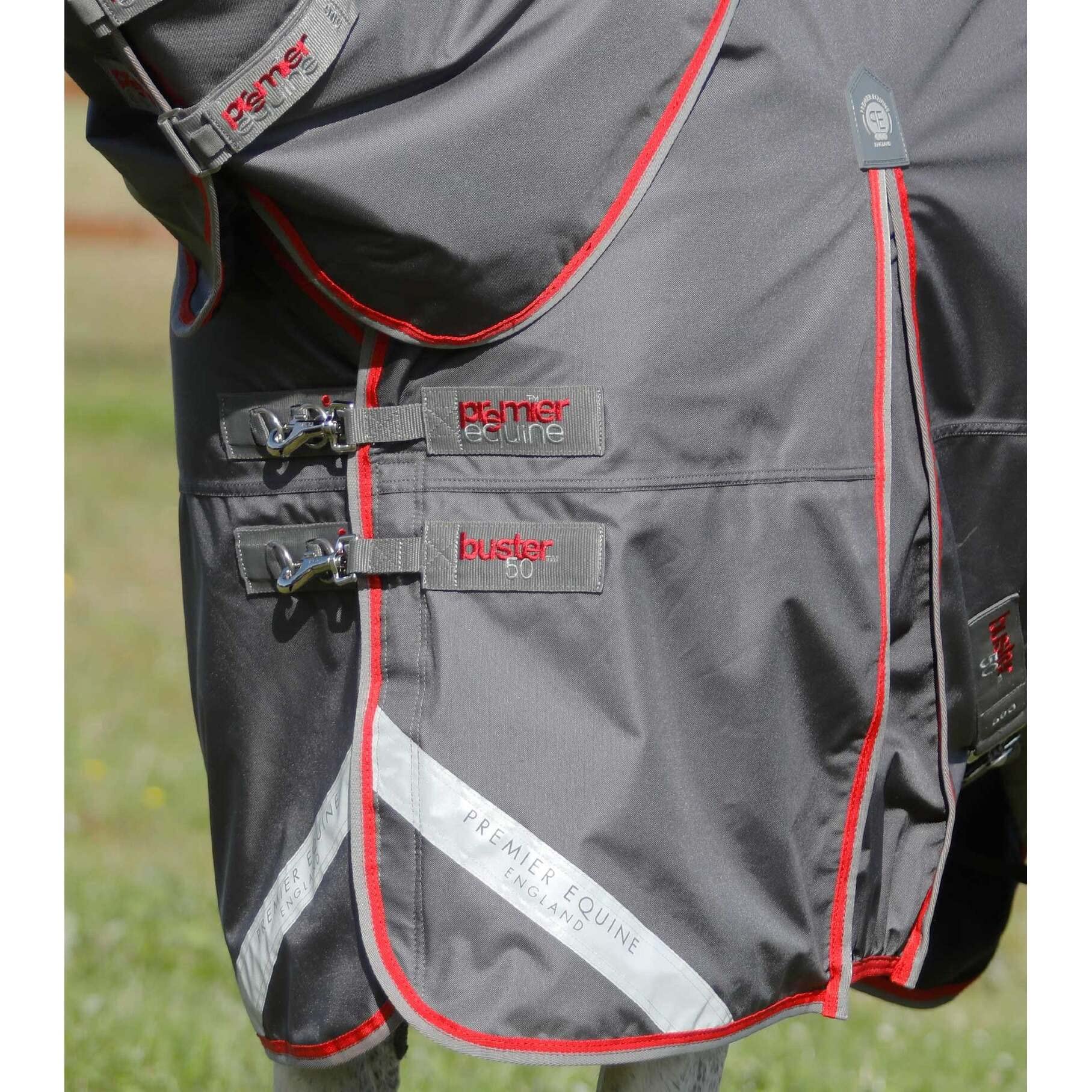 Coperta impermeabile per cavalli con copricollo Premier Equine Buster 50 g