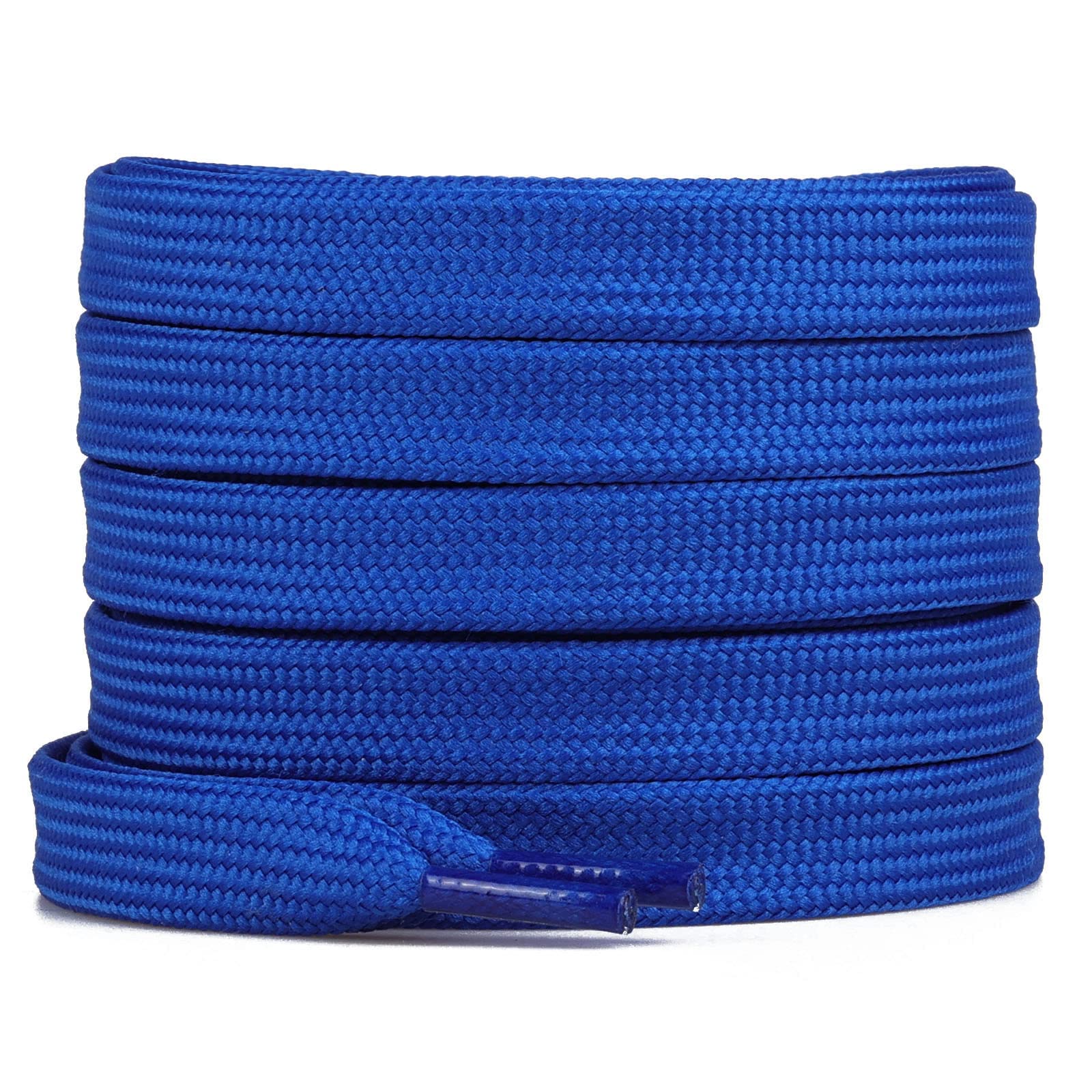 BRGUR Flat Shoelaces, 8mm Wide Shoelaces for Athletic Running Sneakers Shoes Boot Strings