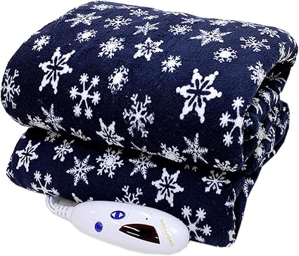 Review Biddeford Microplush Electric Heated Warming Throw Blanket Navy Blue Snowflake Washable Auto Shut Off Review Biddeford Microplush Electric Heated Warming Throw Blanket Navy Blue Snowflake Washable Auto Shut Off