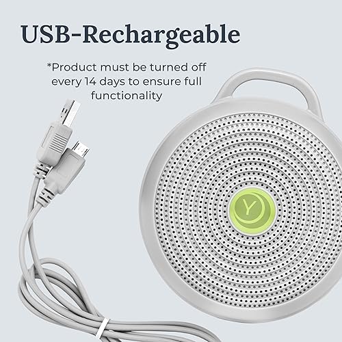 Miniatura 4 de Máquina de sonido Hushh de Marpac para bebés máquina de sonido de ruido blanco portátil electrónica color gris