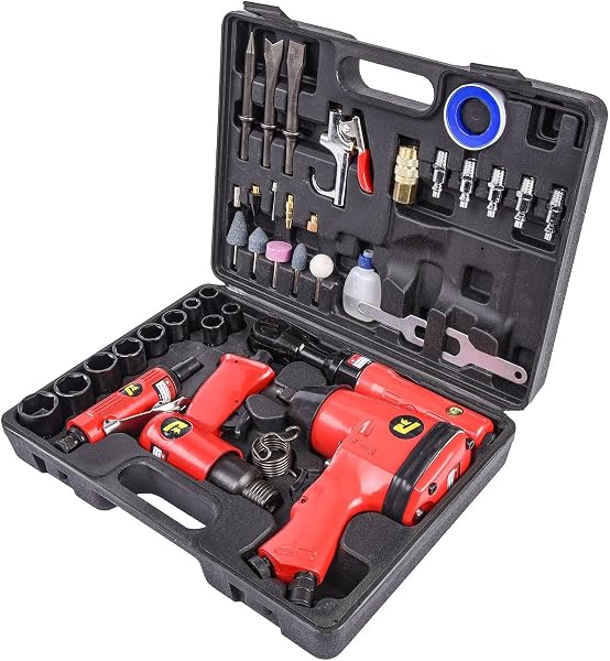 JEGS 81151 Air Tool Kit: A Complete 5-Piece Pneumatic Set for Mechanics