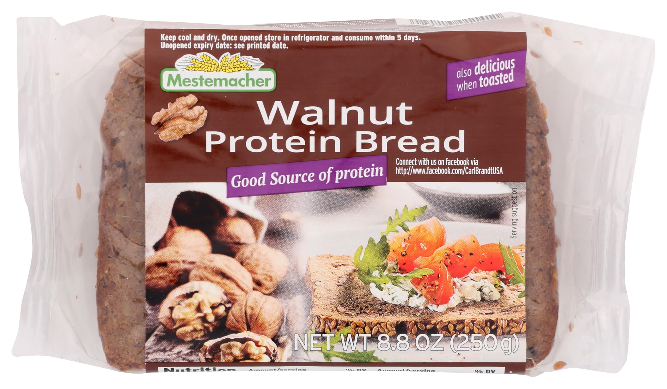 Mestemacher Walnut Protein Bread