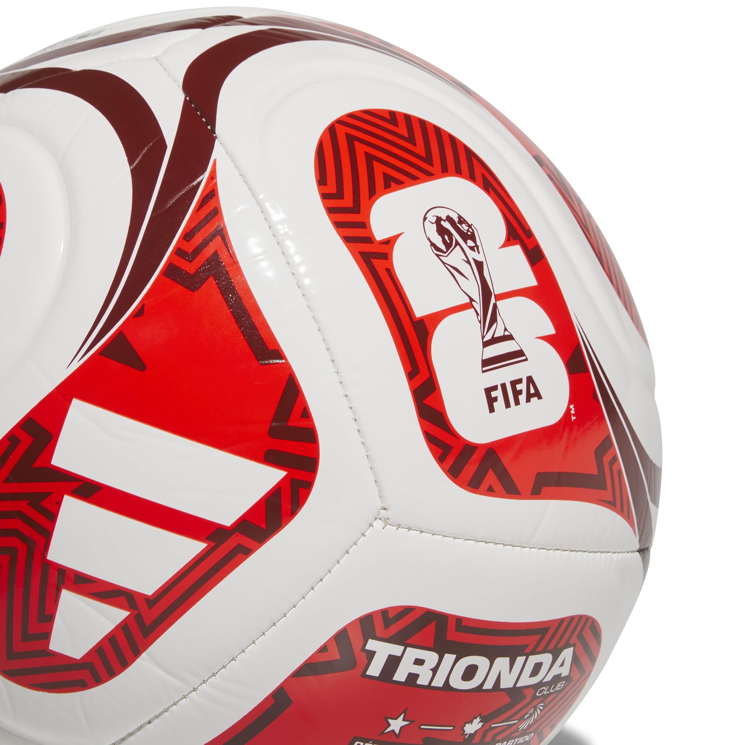 adidas Unisex-Adult World Cup Club Canada, White/Power Red/Red, 5 - 4