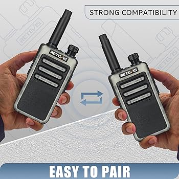 Retevis RB666 Walkie Talkie PMR446 Fast Charging 2 Way Radio Rechargeable With Earpieces VOX Metal Back Clip Squelch Security Walkie Talkie Mini For Restaurant I.639956508