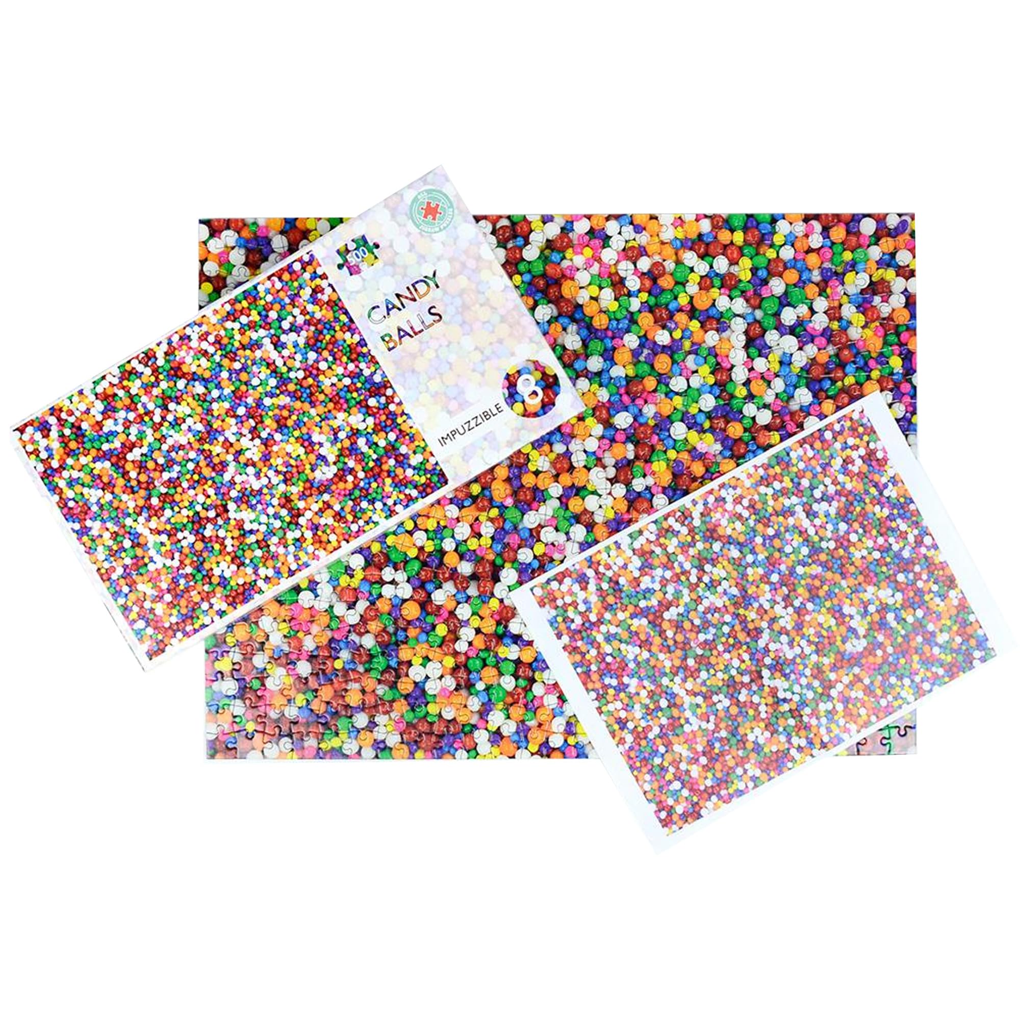 500 Piece Jigsaw Puzzle - Impuzzible - 50cm x 38cm - Hardest Jigsaw Puzzle For Adults And Teens, Funny Gift, Challenging Puzzle (Candy Balls)