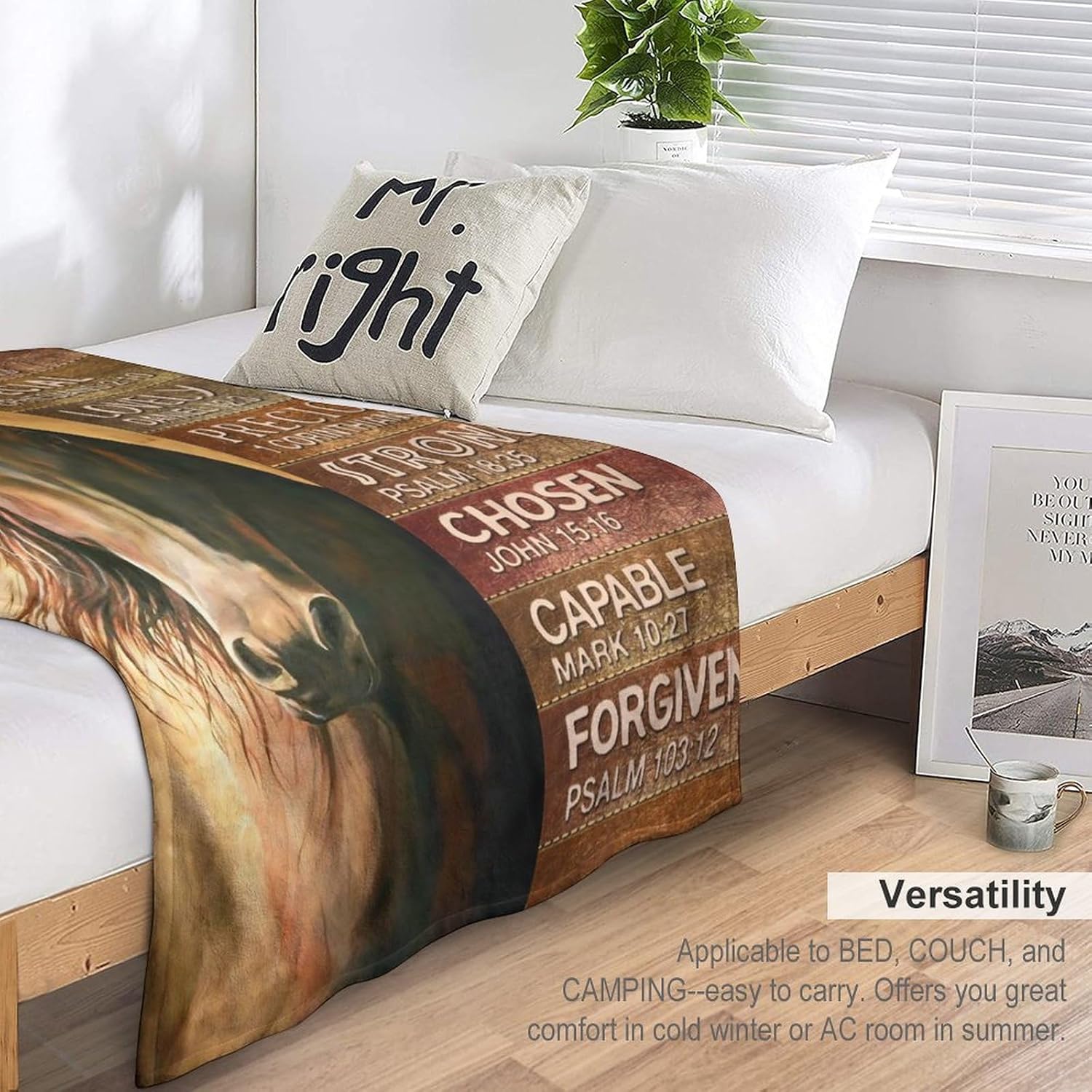 Horse Gifts: Soft Warm Cozy Fleece Blanket for Kids & Adults - 40"x50" - Image 7