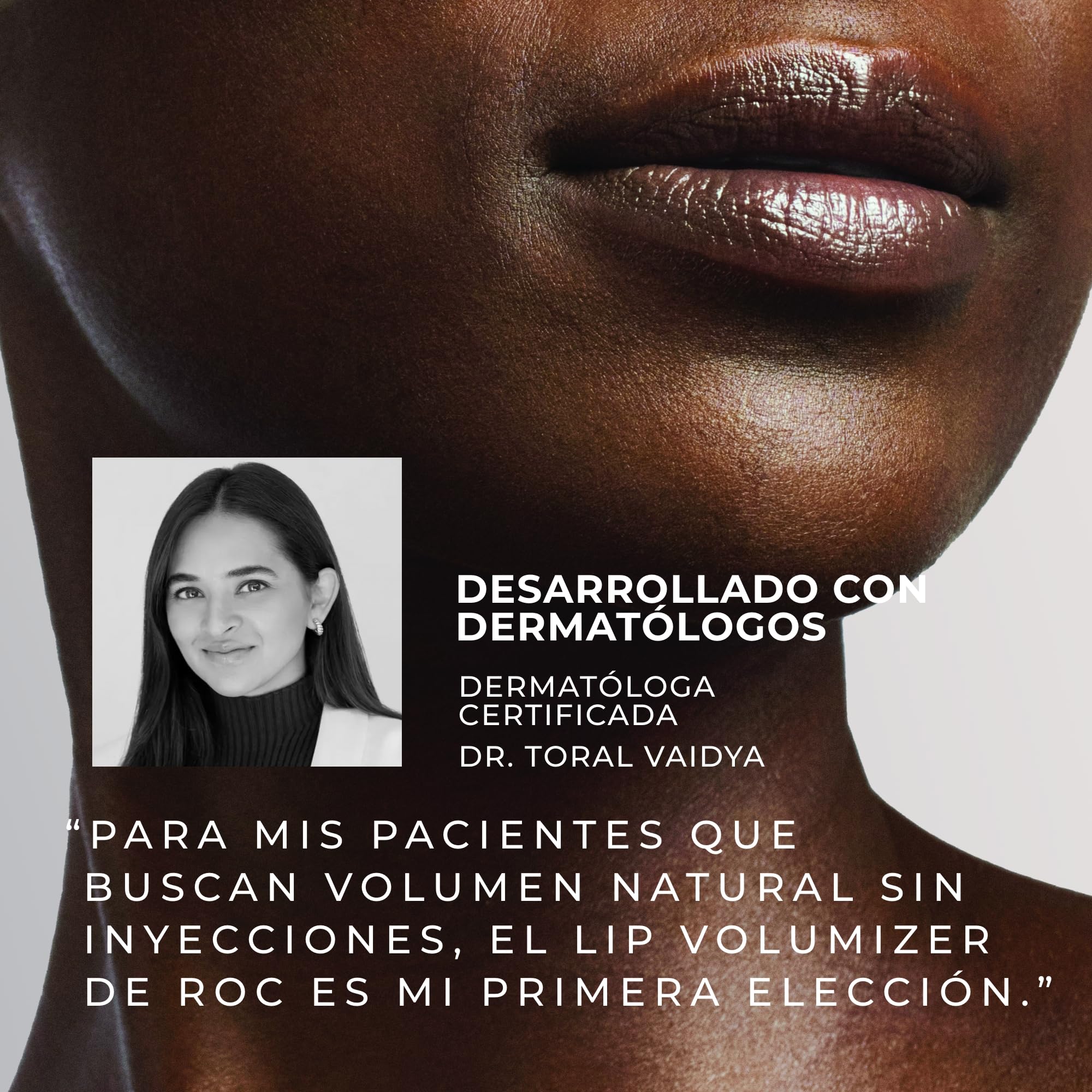 RoC Derm Correxion Lip Volumizer | Bálsamo Rellenador para Labios con Ácido Hialurónico y Péptidos de Colágeno | 10 ml