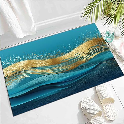 Miniatura 4 de AANVII Geometric Abstract Art Area Rug Indoor Print Carpet Non Slip Kitchen Living Room Bedroom Dining Room