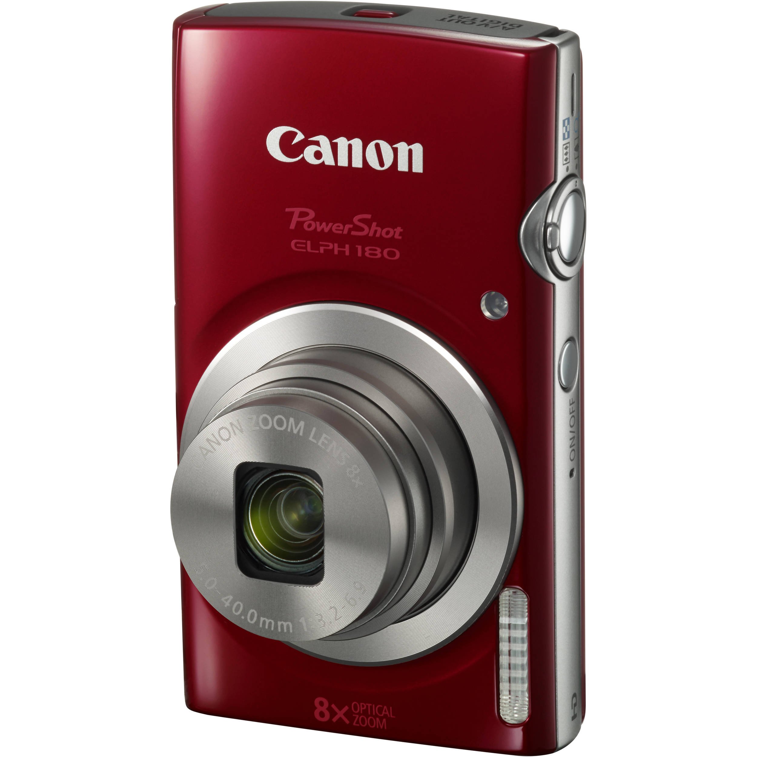 Canon PowerShot ELPH 180 本体 レッド Canon Câmera digital PowerShot ELPH 180 20MP 8X Zoom (vermelha) +