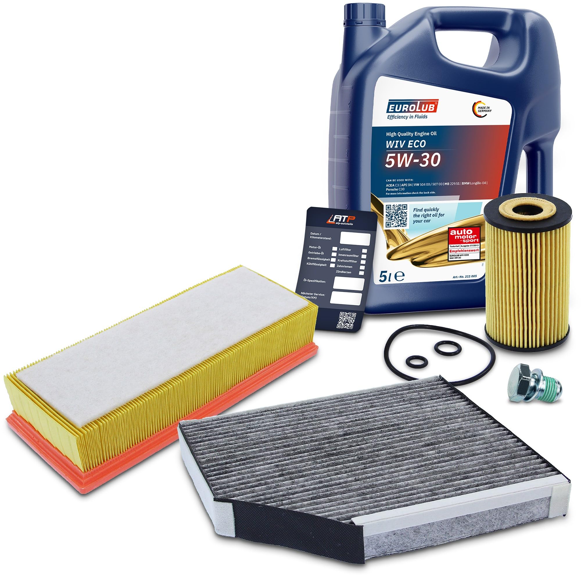 ATEC Germany Inspektionspaket Filterset mit 1x Ölfilter, 1x Luftfilter, 1x