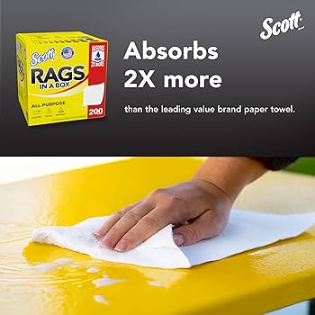 Amazon.com: Scott Shop Original Rags In A Box (75260), All