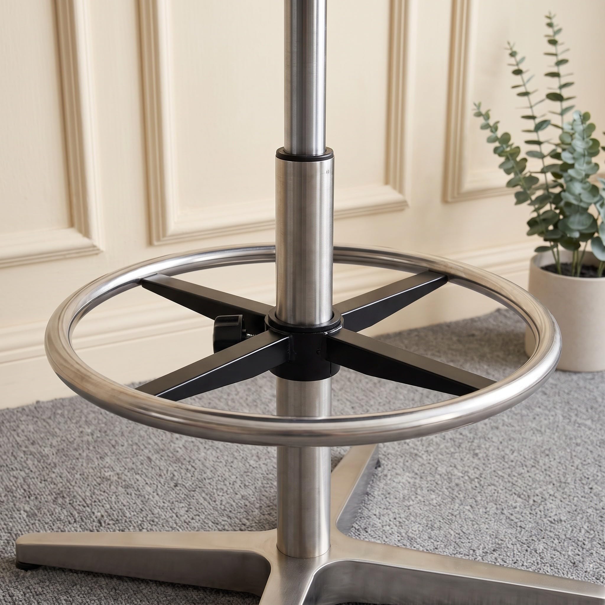 Yardwe 2 Piezas Anillo Reposapiés para Silla Giratoria de Oficina 35cm