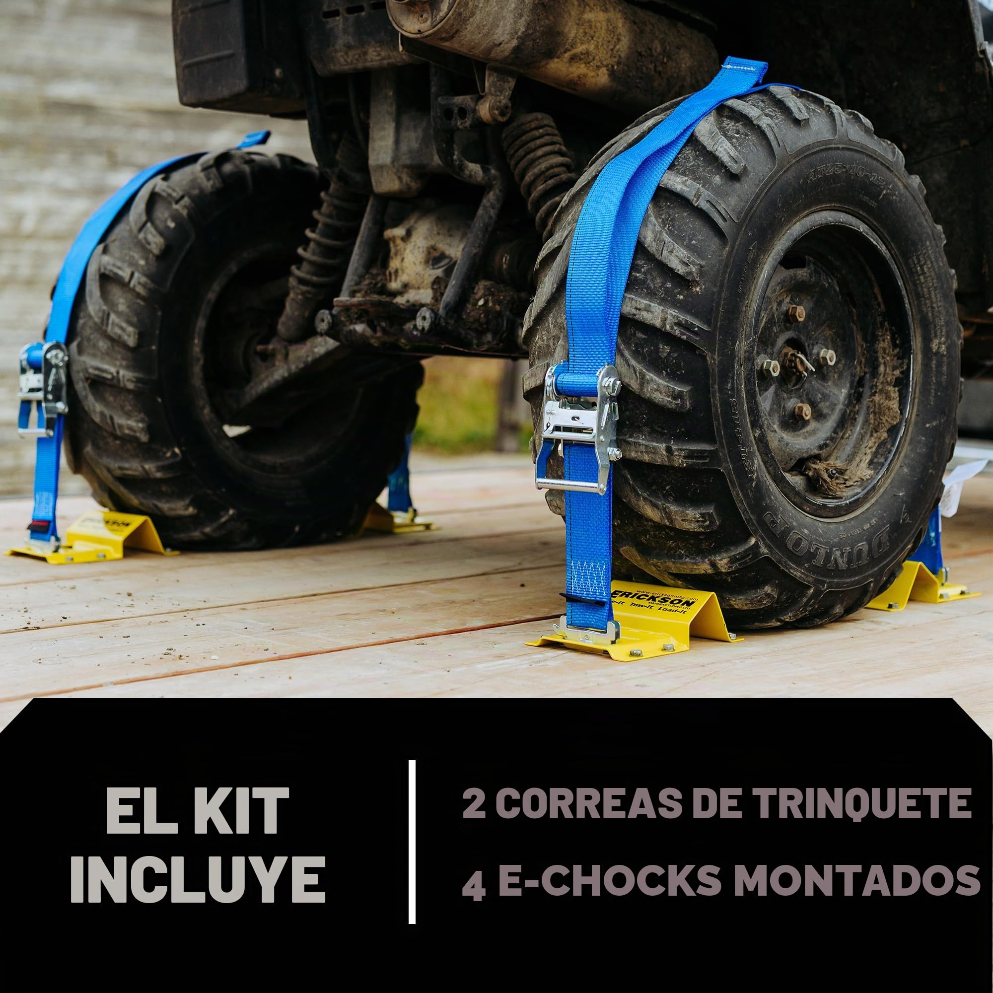 Erickson 09160 Rueda Chock Kit de Sujeción