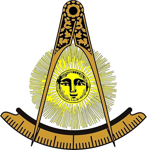 Miniatura 2 de CafePress Pegatina rectangular para parachoques de Freemason Past Master