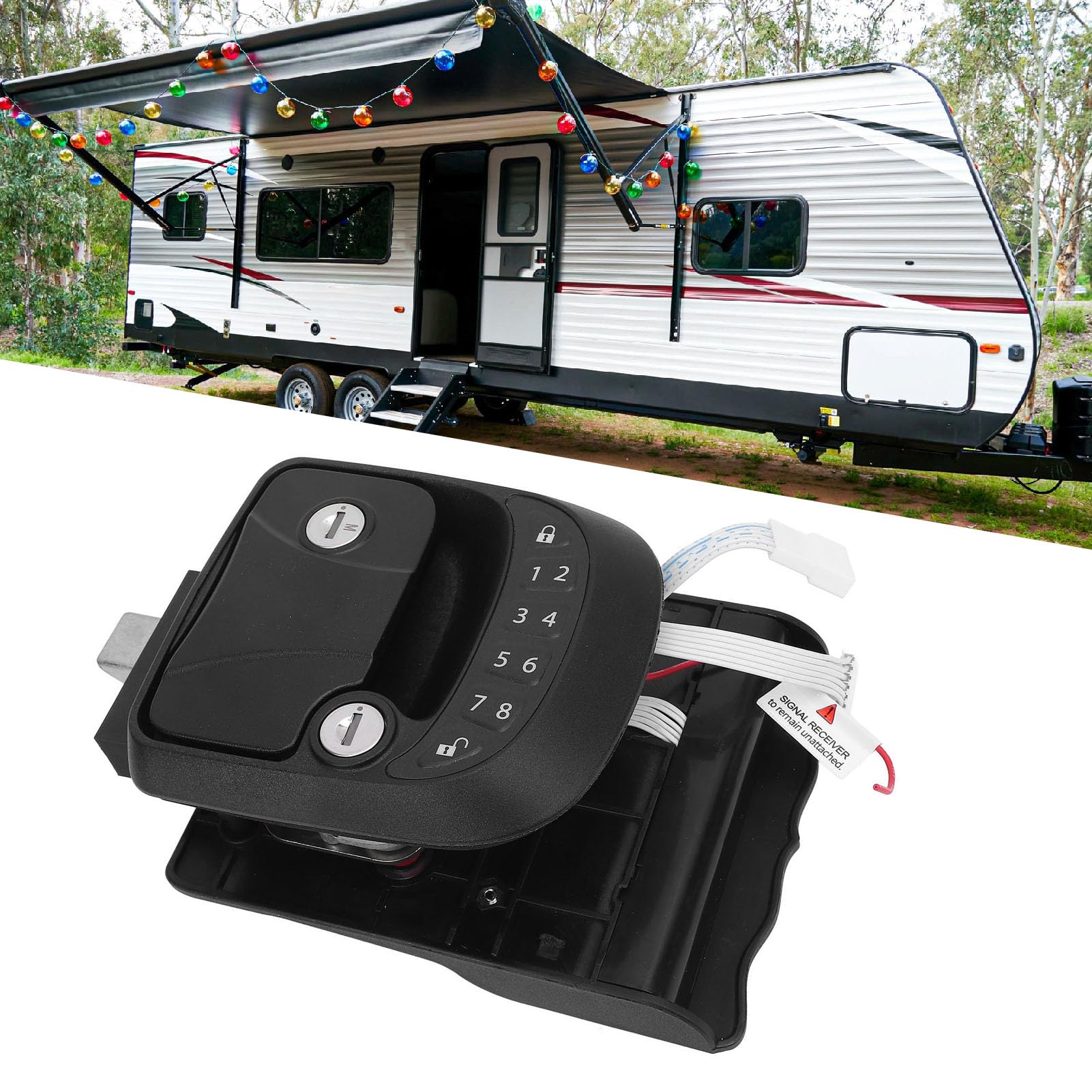 Schimer Wohnmobil-Türschloss mit Schlüsselloser Eingabetastatur, (Rechts