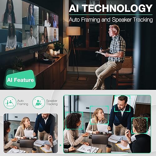 Miniatura 5 de Yealink UVC40 Sistema de videoconferencia y audio y CP700 con Dongle USB Bluetooth Altavoces Equipos Video Bar Conferencia Micrófono Full Duplex