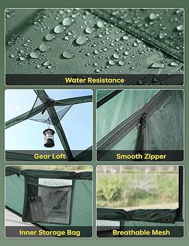 Miniatura 6 de Tienda de campaña para 4 personas para camping, instalación en 60 segundos, tiendas de campaña desplegable para 4 personas, tiendas de campaña,