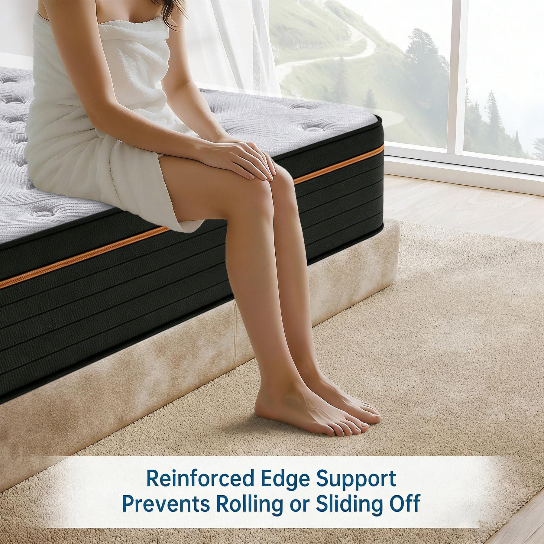 Best Full Mattress Under $300 in 2026 (5 Picks That Hold Up) 3 PLUSH Full Size Mattress 12 Inch Hybrid — product photo