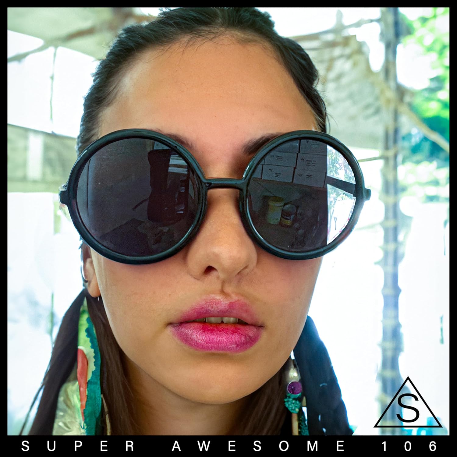 SA106 Womens Wizard Round Circle Lens Plastic Mod Fashion Sunglasses - Image 2